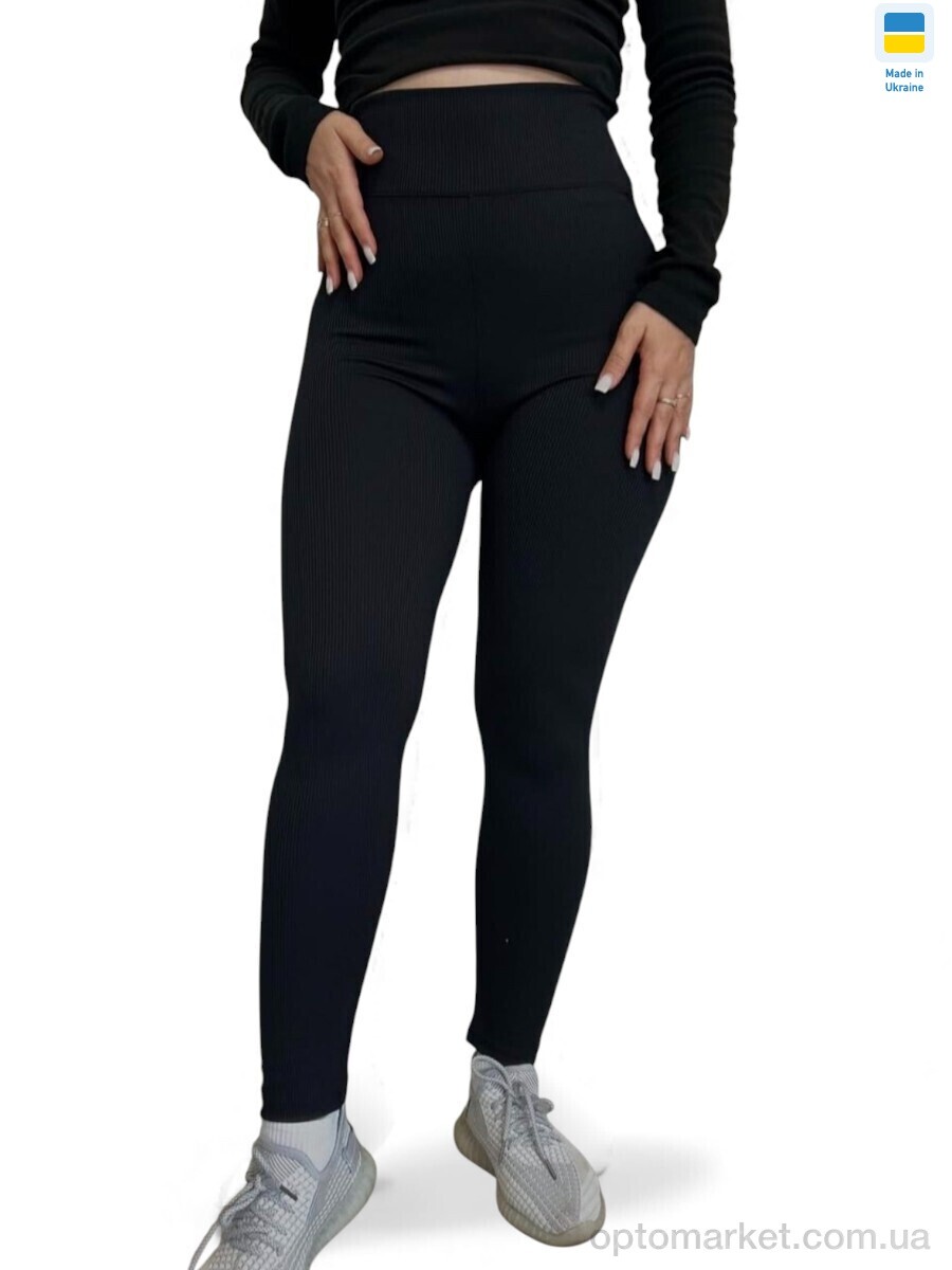 Купить Лосини жіночі 70225 чорний Sport style чорний, фото 1