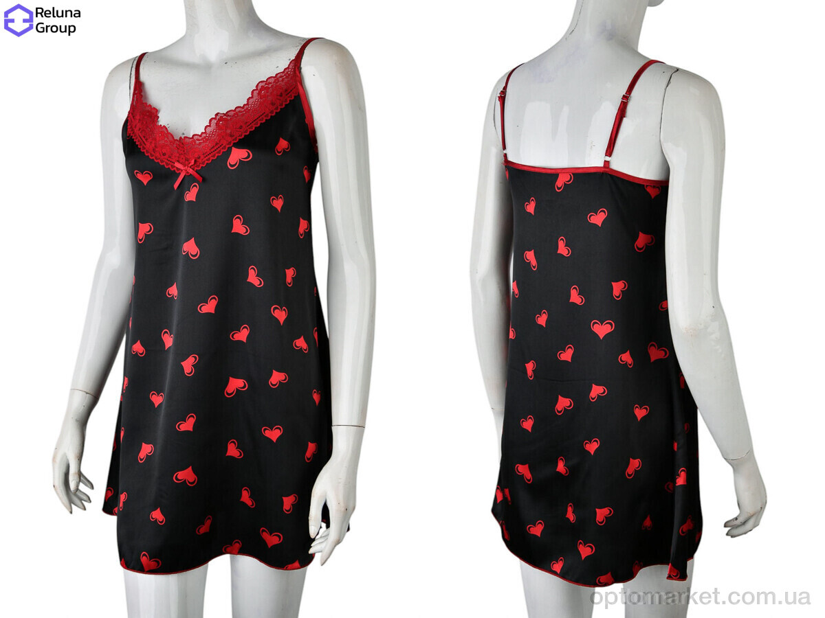 Купить Нічна сорочка жіночі 70283 black Xuelixiang чорний, фото 3