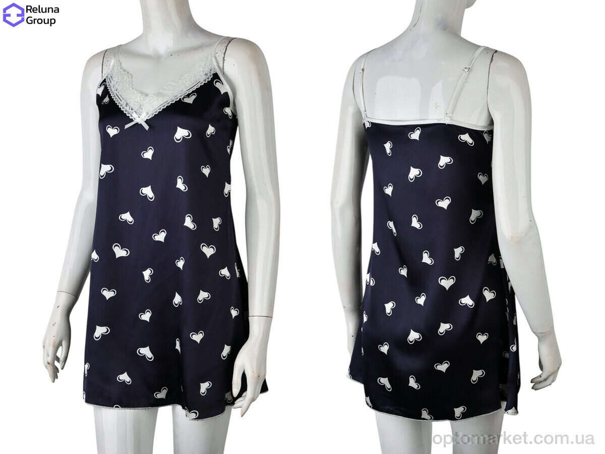 Купить Нічна сорочка жіночі 70283 navy Xuelixiang синій, фото 3