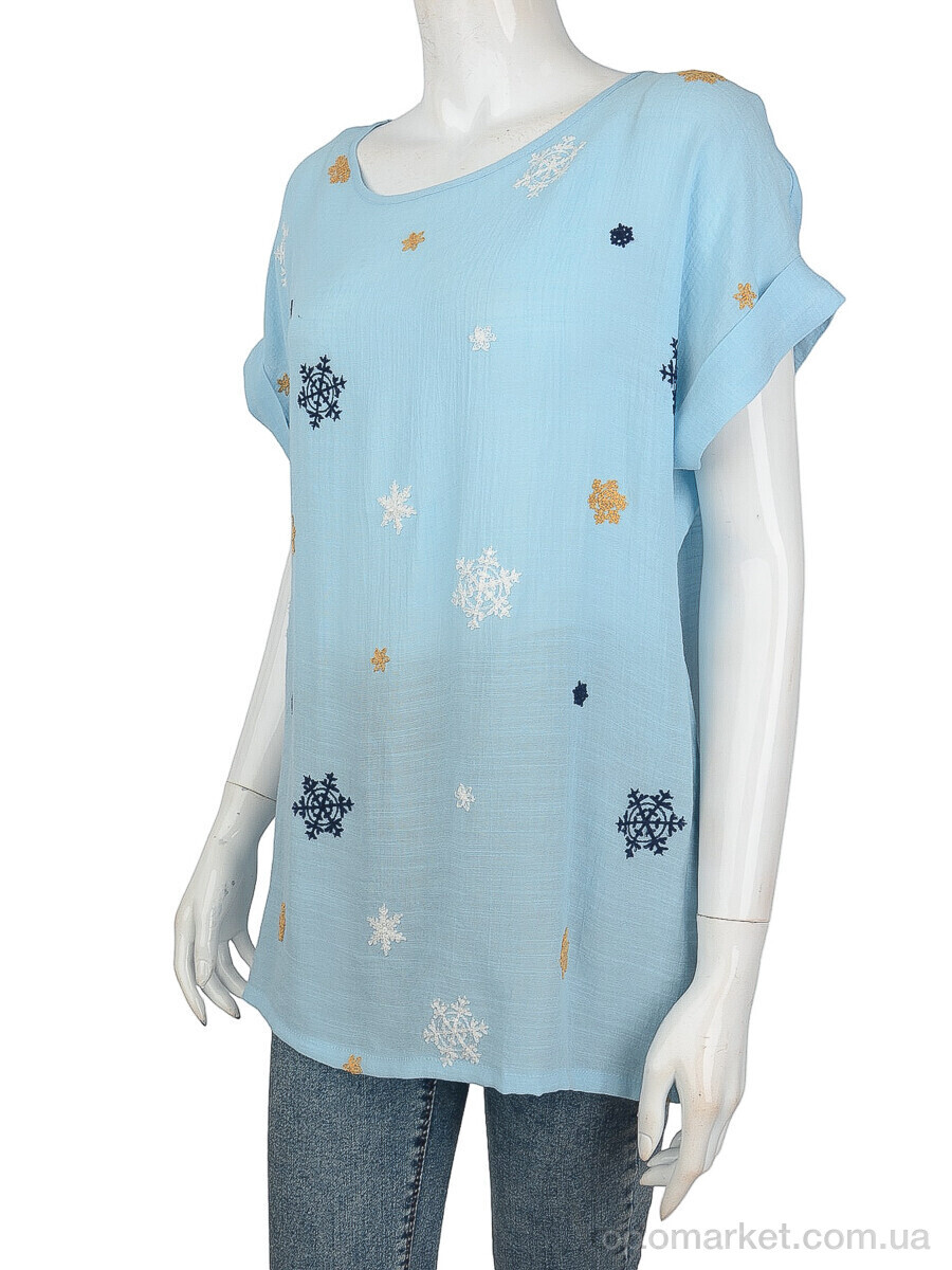 Купить Блуза жіночі 703 (08500) blue J.J.F. синій, фото 1