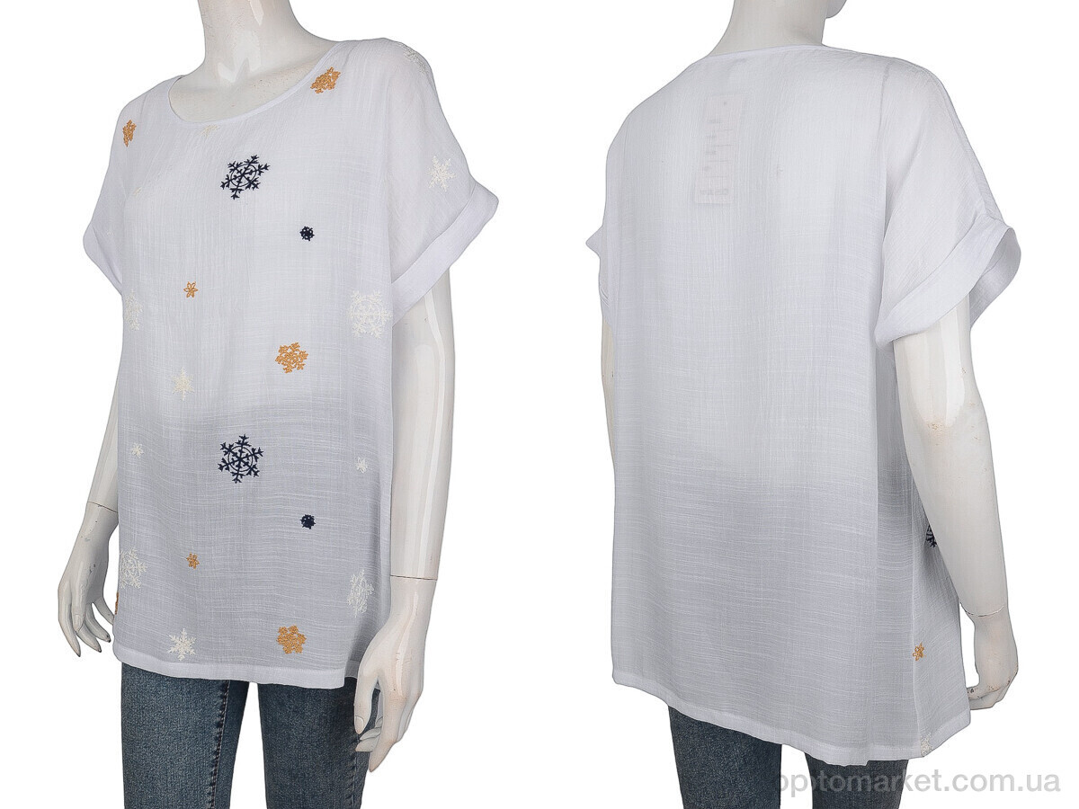 Купить Блуза жіночі 703 (08500) white J.J.F. білий, фото 3