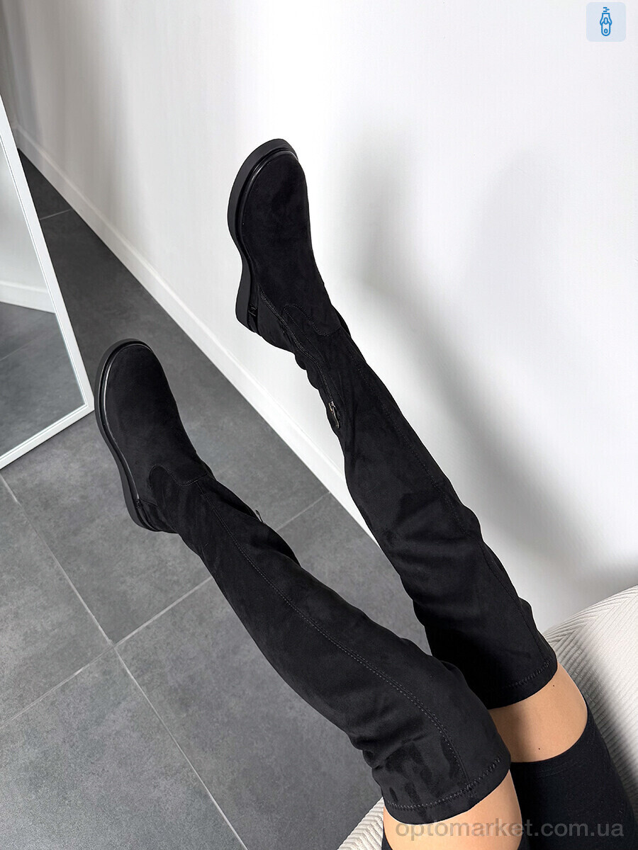 Купить Ботфорти жіночі 703-191 Stefaniya nina чорний, фото 2