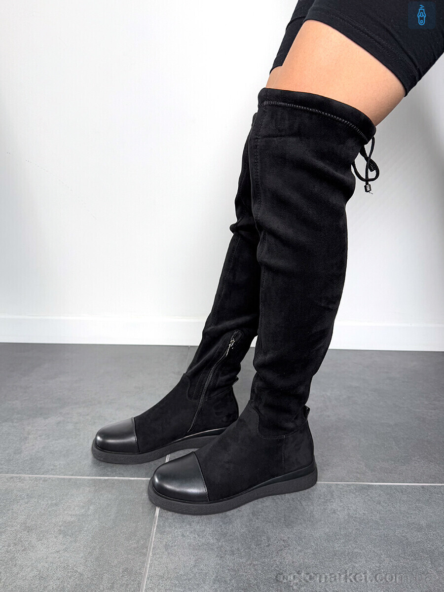 Купить Ботфорти жіночі 703-194 Stefaniya nina чорний, фото 2