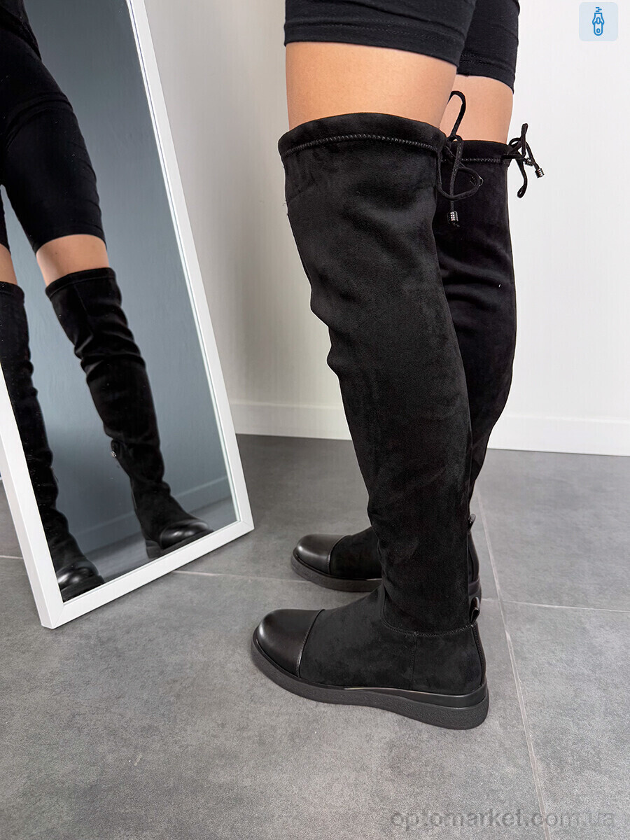 Купить Ботфорти жіночі 703-194 Stefaniya nina чорний, фото 3