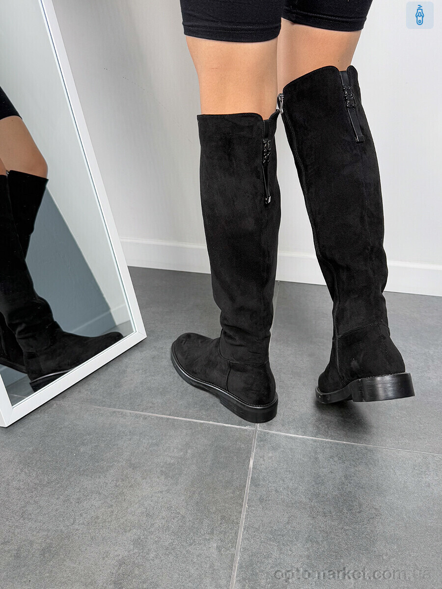 Купить Ботфорти жіночі 703-200 Stefaniya nina чорний, фото 3