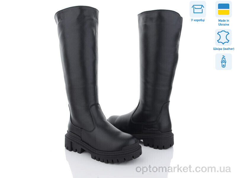 Купить Чоботи жіночі 703 чорний Mona Lisa чорний, фото 1