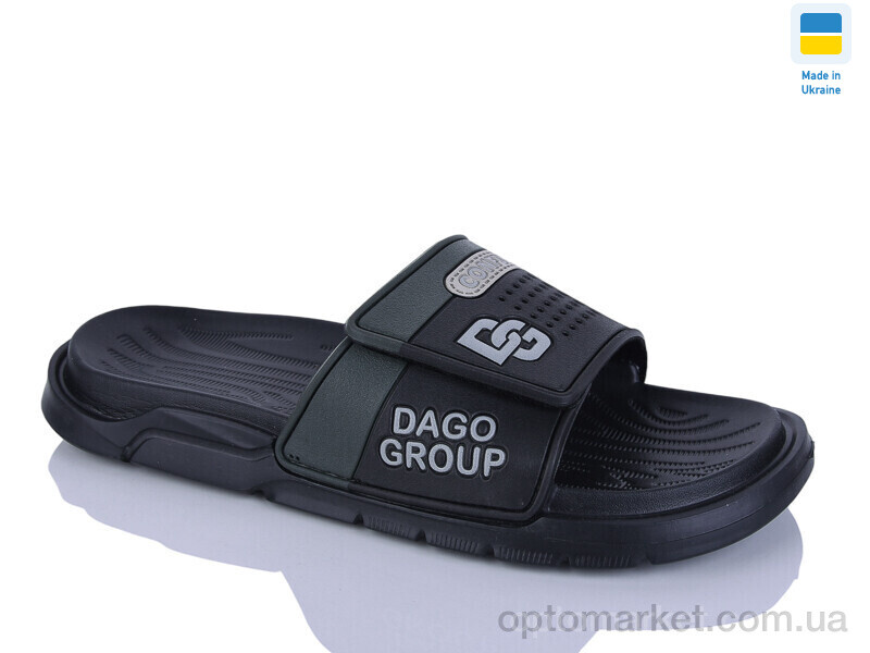 Купить Шльопанці чоловічі 704 чорний Dago чорний, фото 1