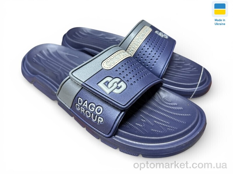 Купить Шльопанці чоловічі 704 синій Dago синій, фото 1