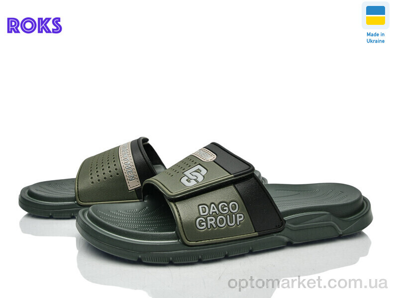 Купить Шльопанці чоловічі 704 т.хакі Dago хакі, фото 1