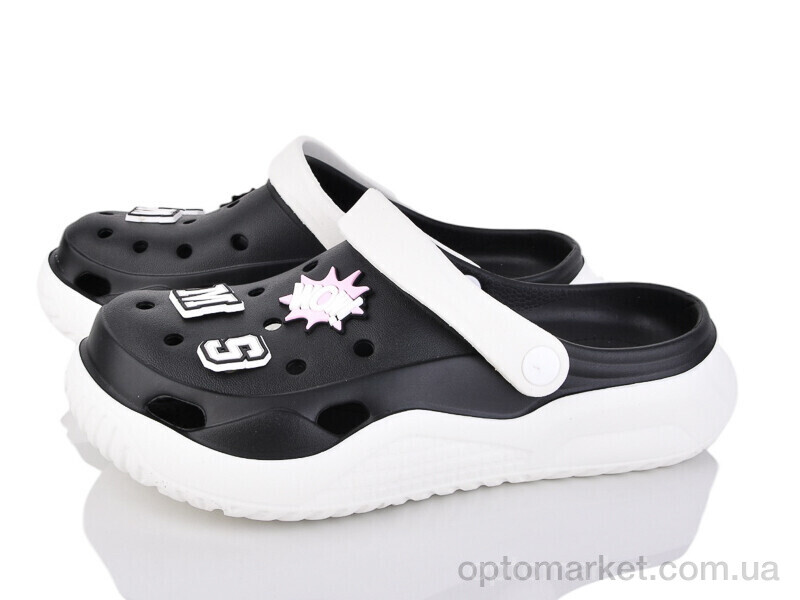 Купить Крокси жіночі 7043 black Deshman чорний, фото 1