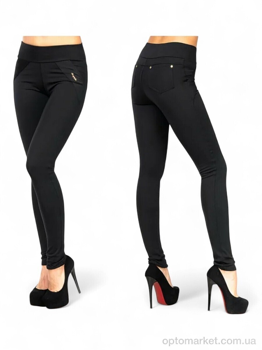 Купить Лосини жіночі 7044 чорний Sport style чорний, фото 1