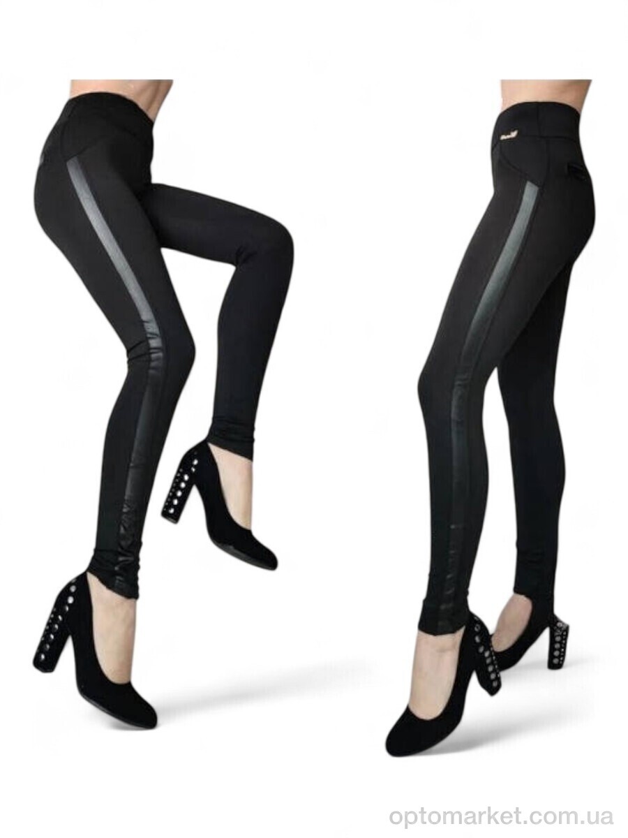 Купить Лосини жіночі 7046 чорний Sport style чорний, фото 1