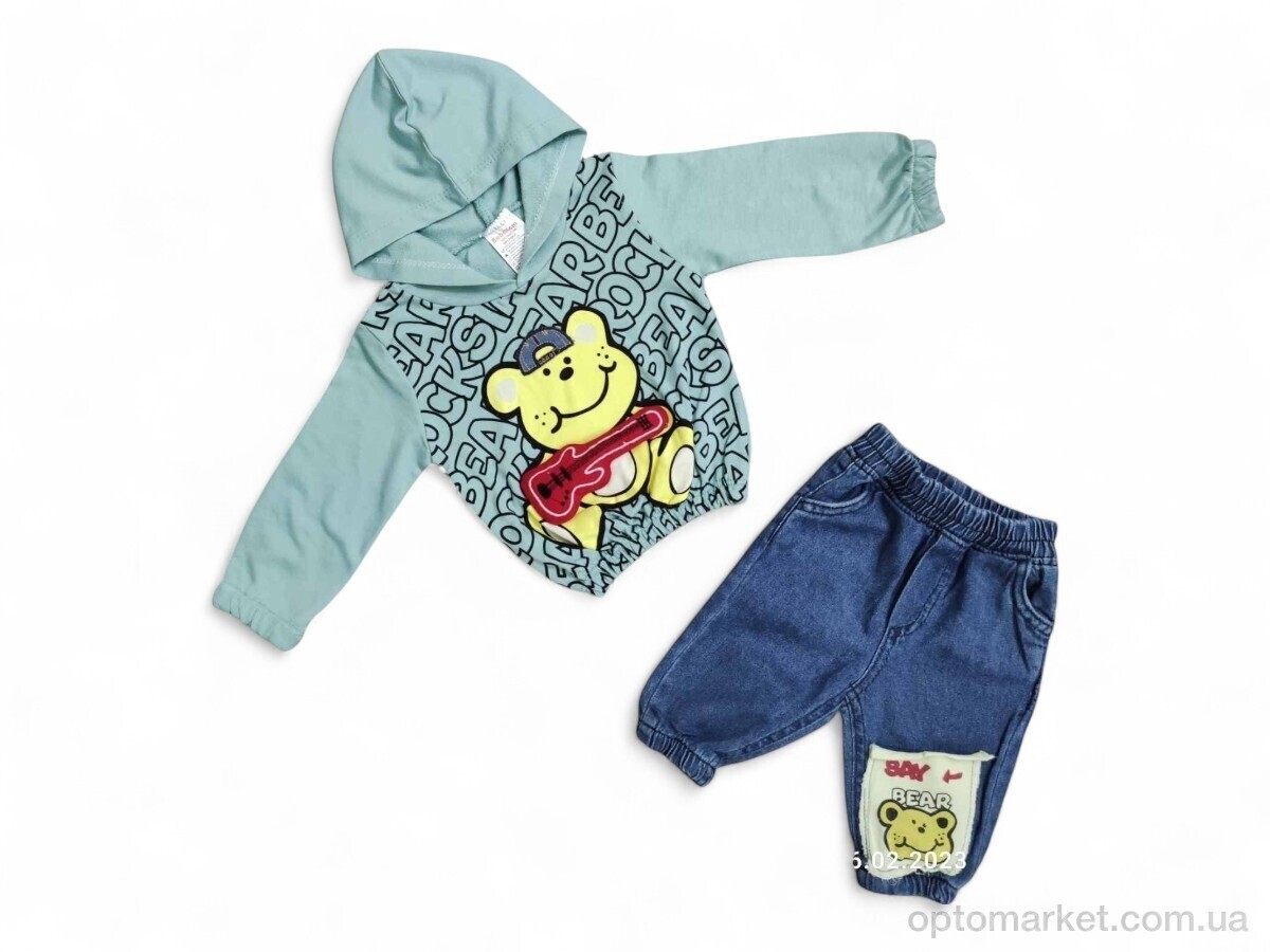 Купить Комплекти дитячі дитячі 705 фісташковий батнік-штани BebeLoom зелений, фото 1