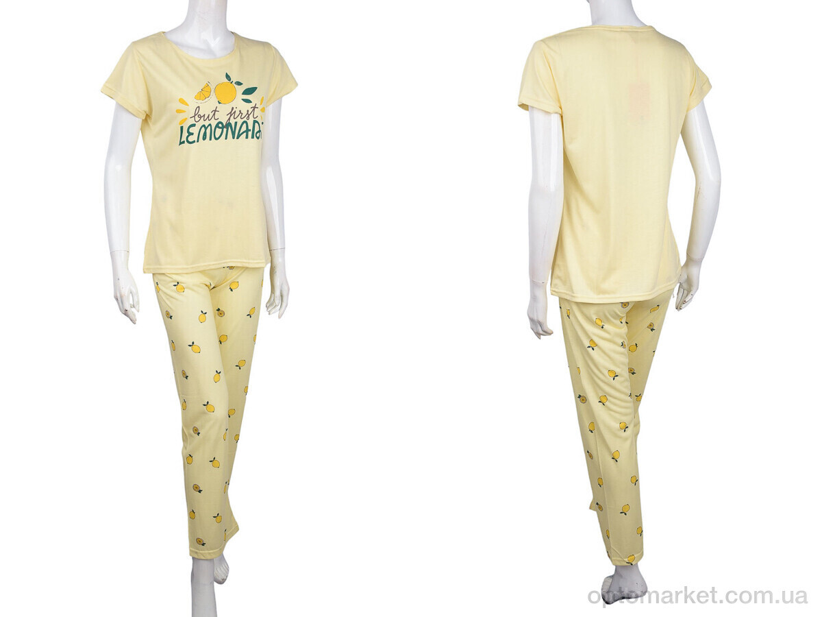 Купить Пижама жіночі 7051 (04072) yellow Cagri жовтий, фото 3