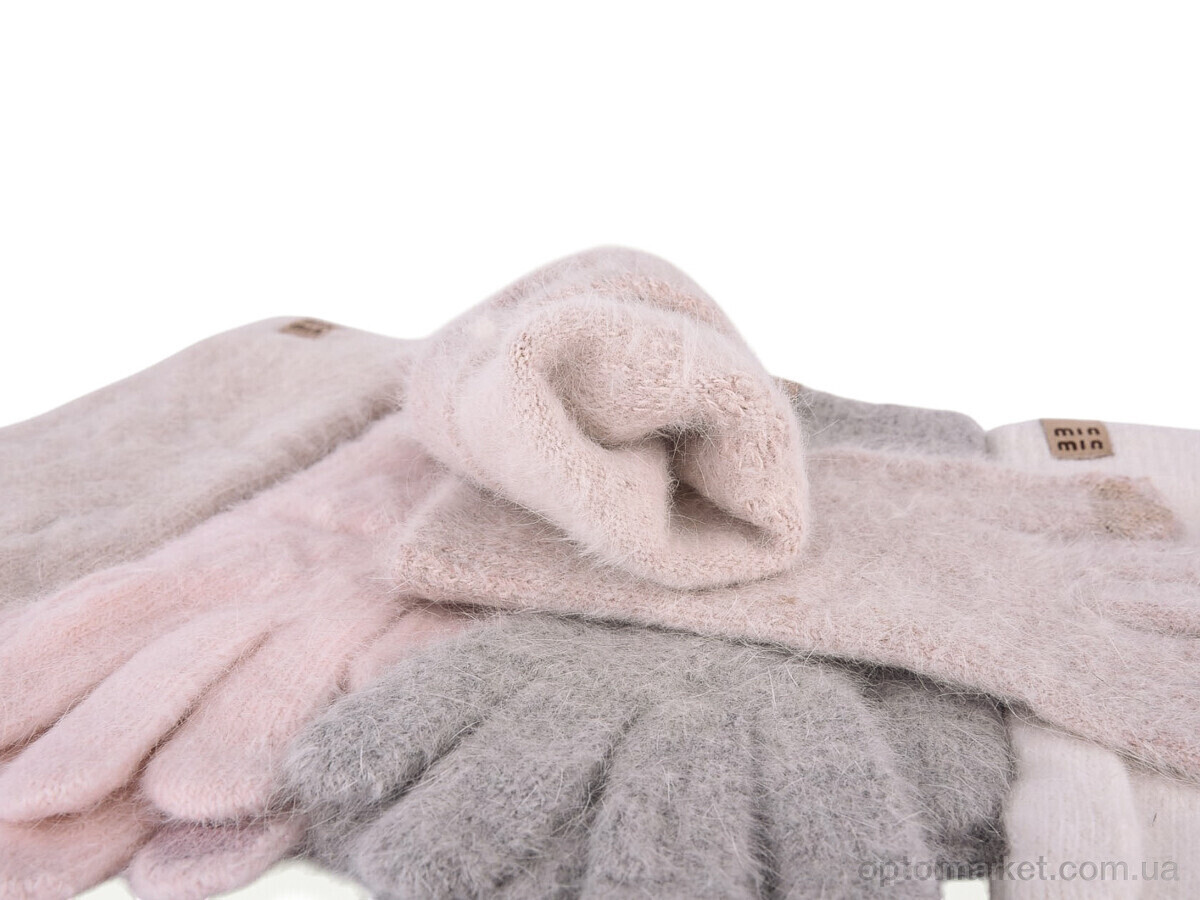 Купить Рукавички жіночі 7077 (хутро) mix Henu мікс, фото 2