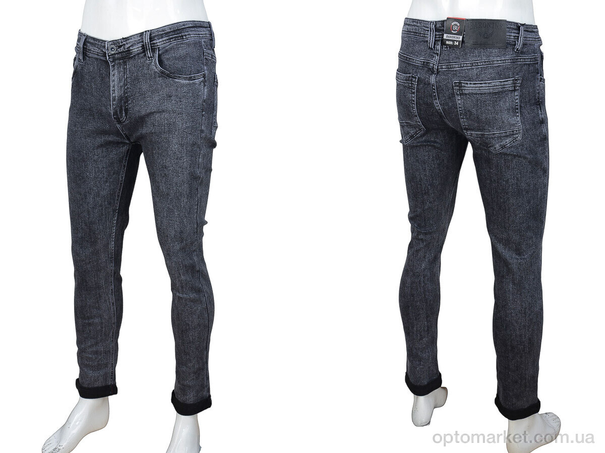 Купить Джинси чоловічі 7101 grey Baron сірий, фото 3