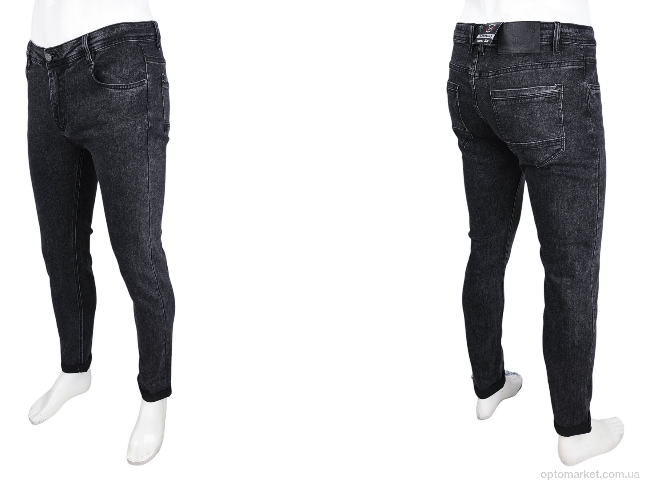 Купить Джинси чоловічі 7102 Baron сірий, фото 3