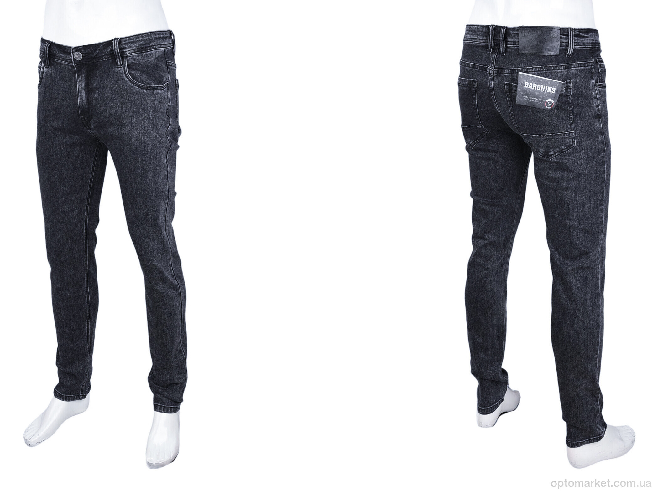 Купить Джинси чоловічі 7104 Baron сірий, фото 3