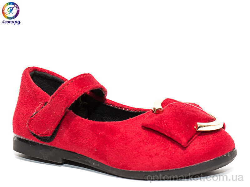 Купить Туфлі дитячі 711-12 Леопард червоний, фото 1