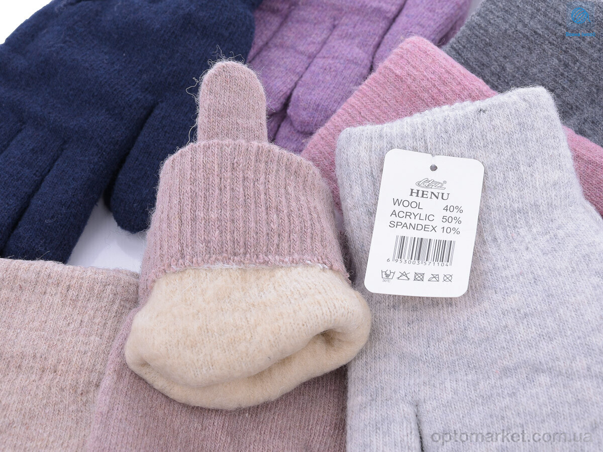 Купить Рукавички жіночі 7110 вовна mix RuBi мікс, фото 2