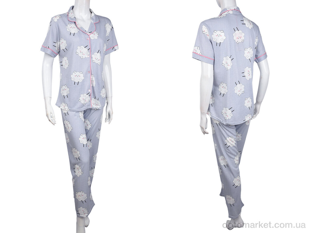 Купить Пижама жіночі 7116 (04072) grey Cagri сірий, фото 3