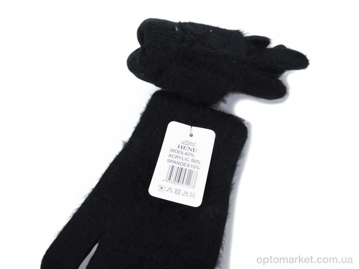 Купить Рукавички жіночі 7117 black Henu чорний, фото 2