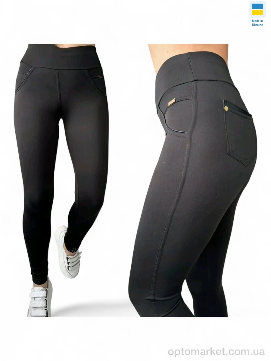 Купить Лосини жіночі 712 чорний Sport style чорний, фото 1