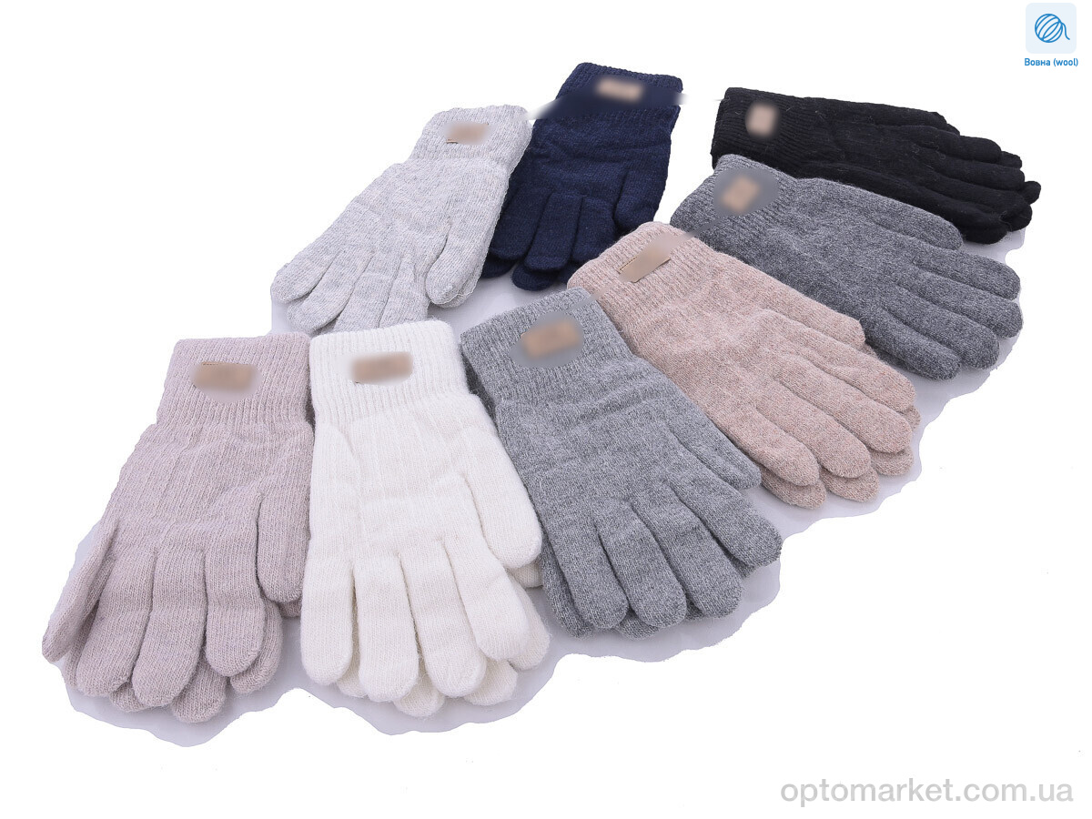 Купить Рукавички жіночі 7126 вовна mix U.G мікс, фото 1