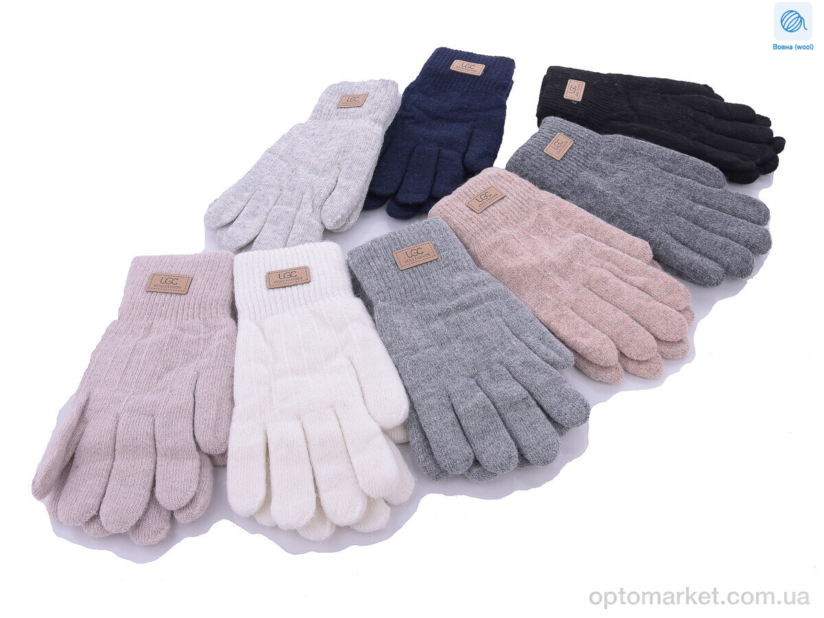 Купить Рукавички жіночі 7126 вовна mix U.G мікс, фото 2