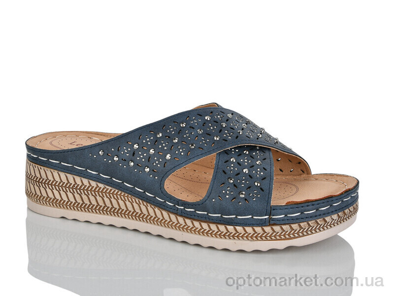 Купить Шльопанці жіночі 715-6 Leguzaza синій, фото 1