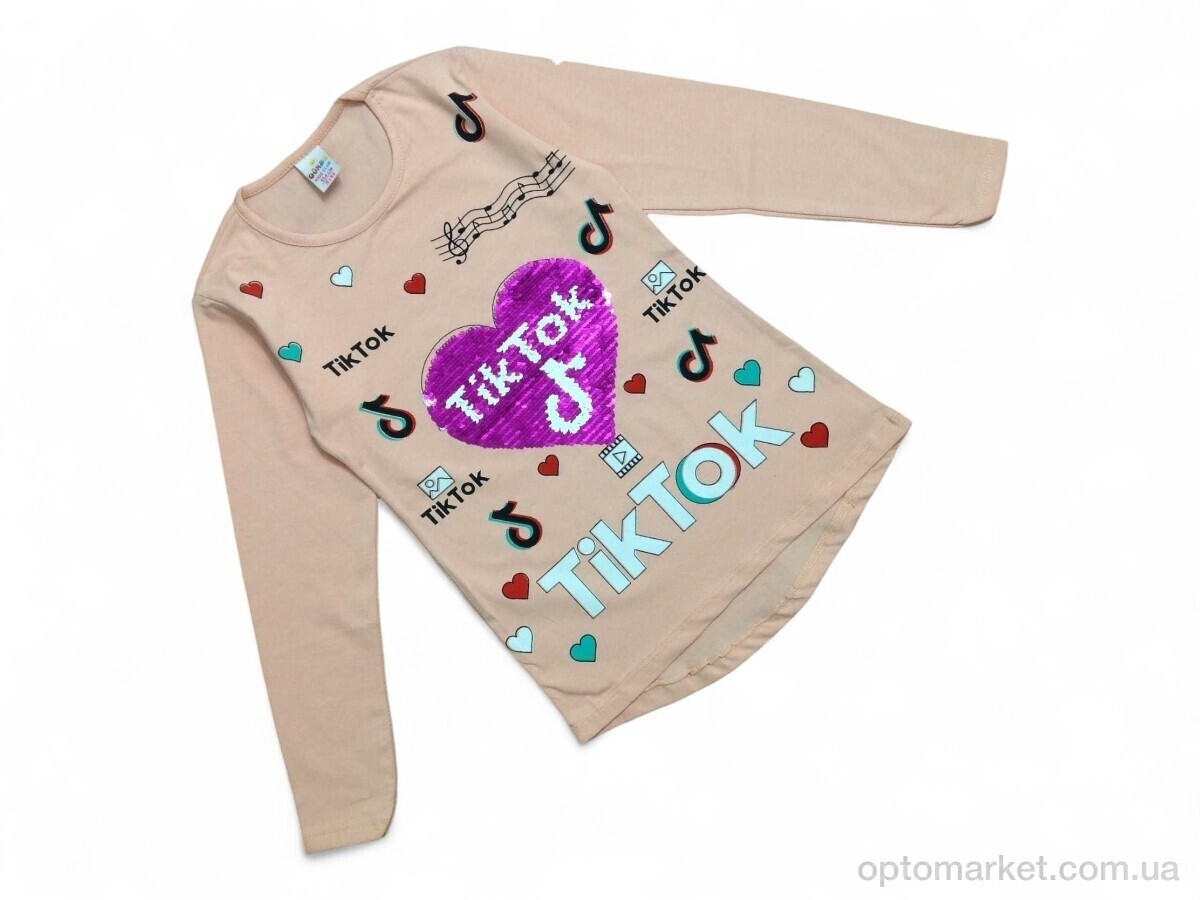 Купить Батник дитячі 7152 пудровий TikTok Gunes Kids рожевий, фото 1