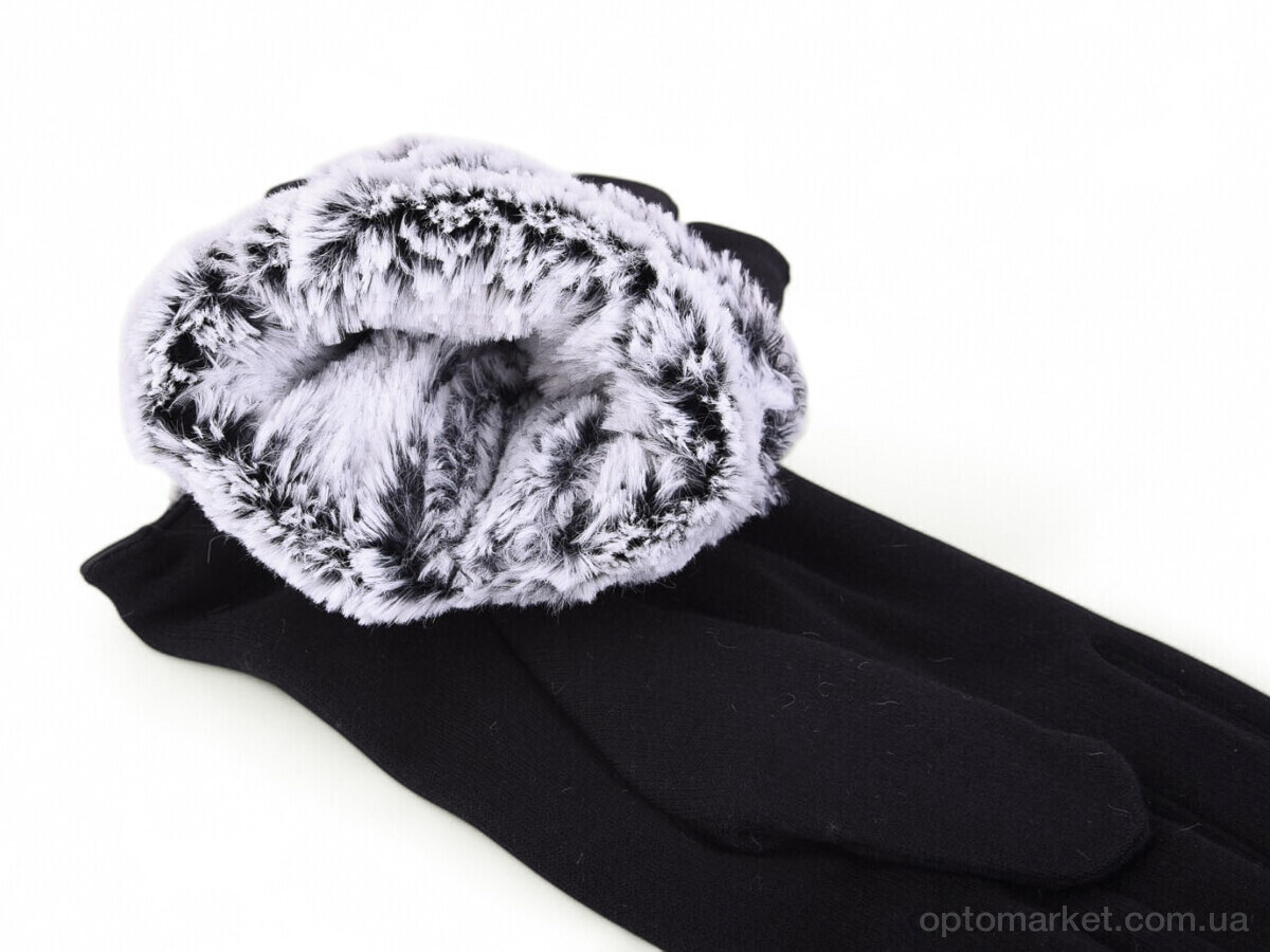 Купить Рукавички чоловічі 72-4 трикотаж black Paidi чорний, фото 2