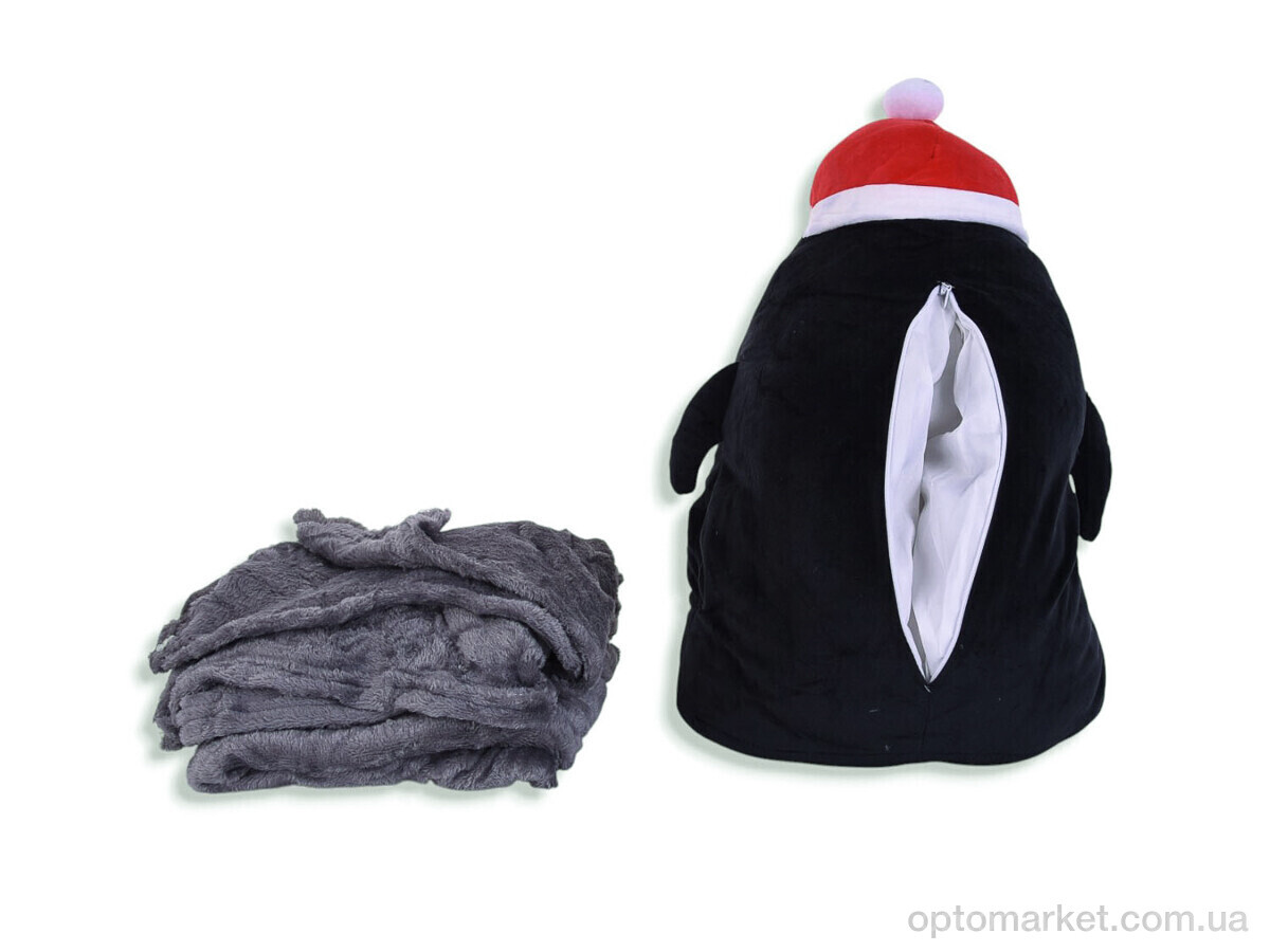 Купить Пледи дитячі 72-5 (12136) пінгвін іграшка (45х25)-плед 120x160 black Malloory Home чорний, фото 2