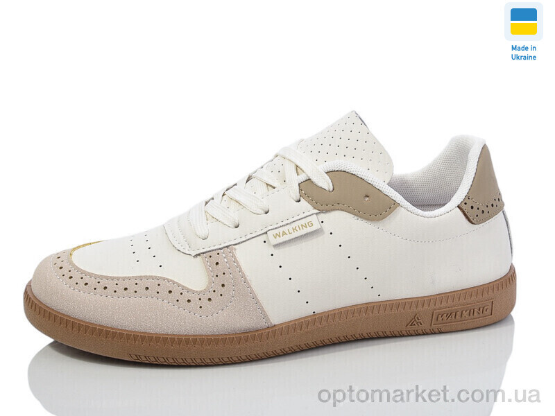 Купить Кросівки жіночі 720-3 білий-бежевий Walking бежевий, фото 1