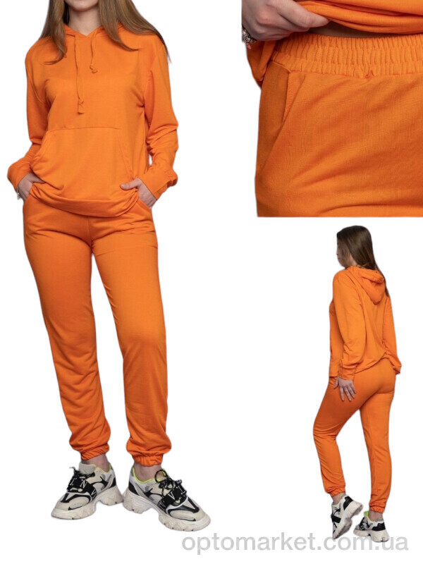 Купить Спортивний костюм жіночі 7201-16 Massmag помаранчевий, фото 1