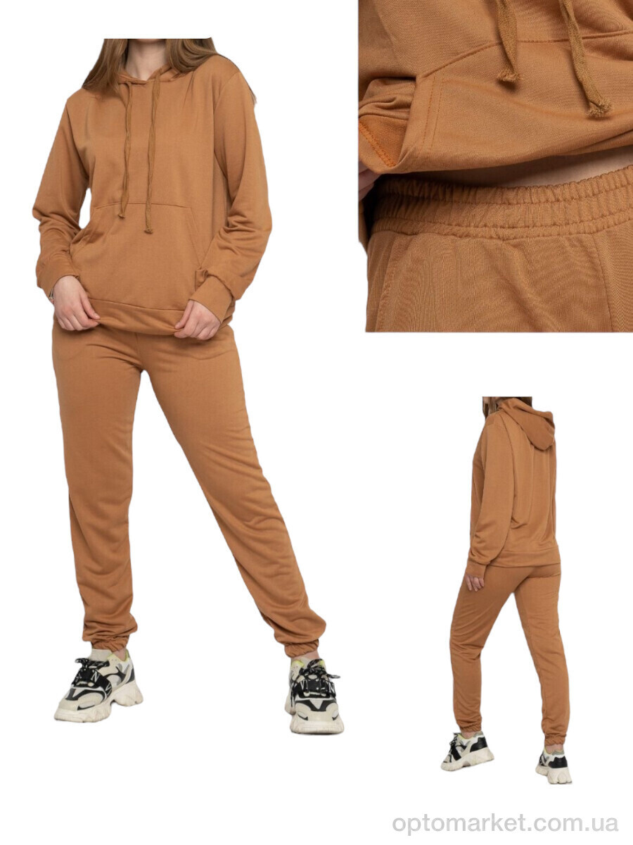 Купить Спортивний костюм жіночі 7201-18 Massmag коричневий, фото 1