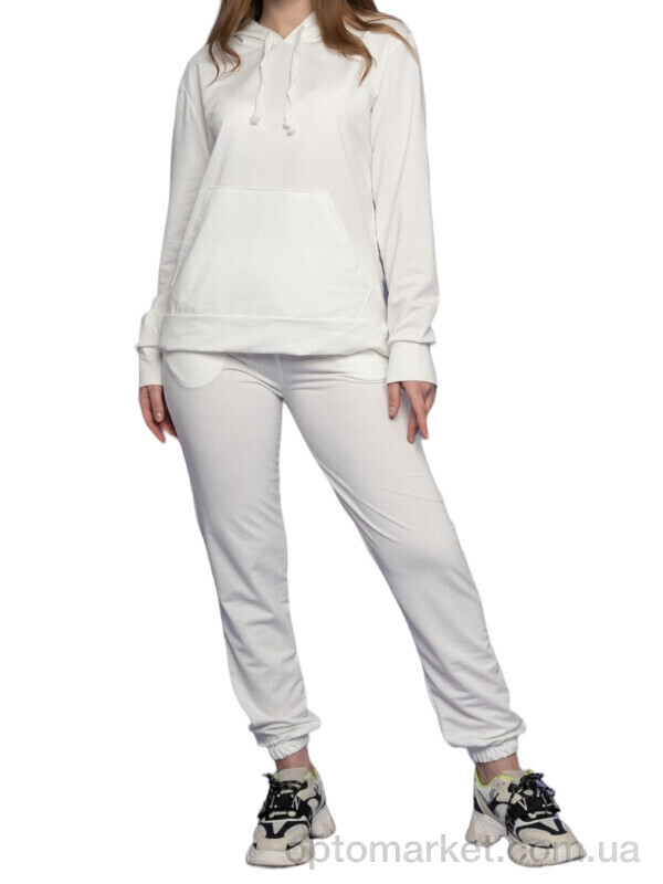 Купить Спортивний костюм жіночі 7201-35 Massmag білий, фото 2