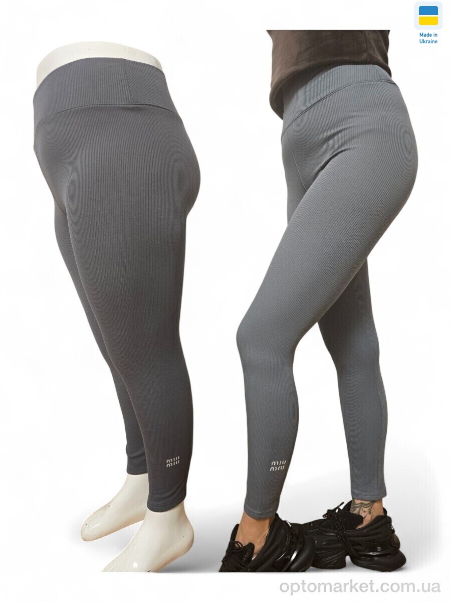 Купить Лосини жіночі 7225-1-1 сірий M.u Miu сірий, фото 2