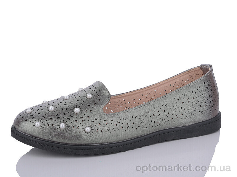 Купить Балетки жіночі 7233-1 Dual срібний, фото 1