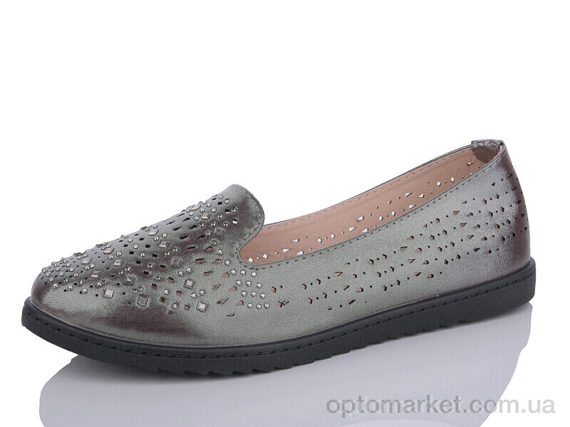 Купить Балетки жіночі 7235-1 Dual срібний, фото 1