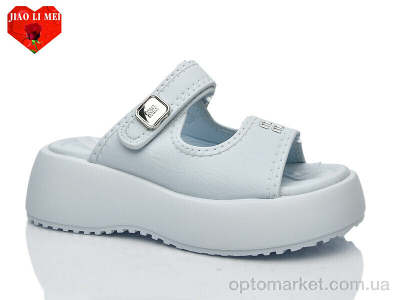 Купить Шльопанці жіночі 725-6 Jiao Li Mei блакитний, фото 1