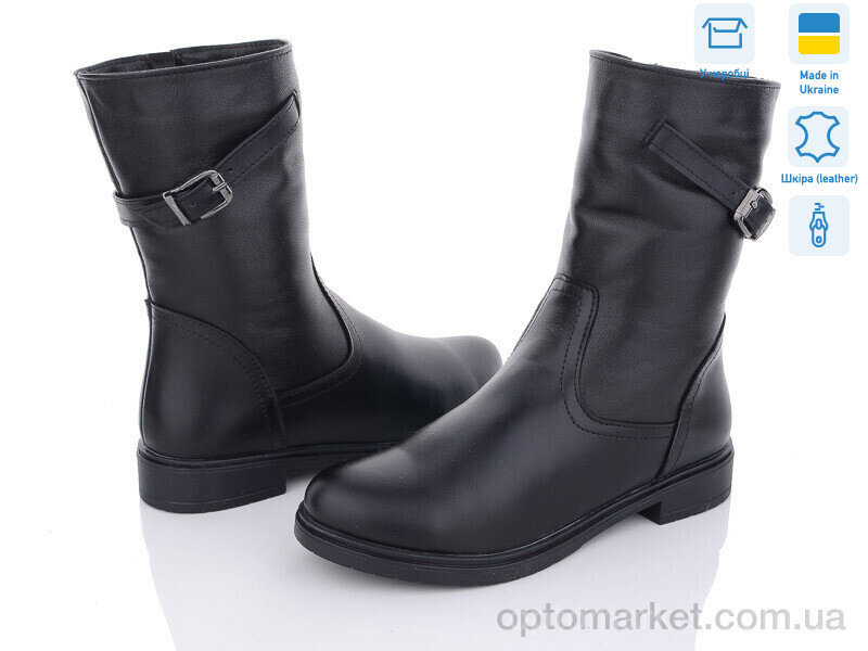 Купить Чоботи жіночі 725 чорний Mona Lisa чорний, фото 1