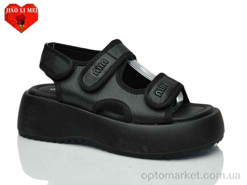 Купить Босоніжки жіночі 726-1 Jiao Li Mei чорний, фото 1