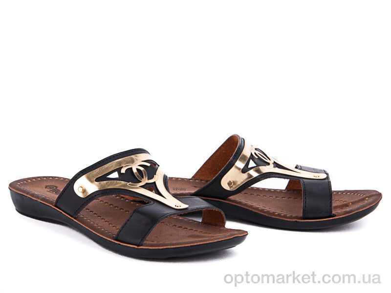 Купить Шльопанці жіночі 7270 черный Selena, фото 1