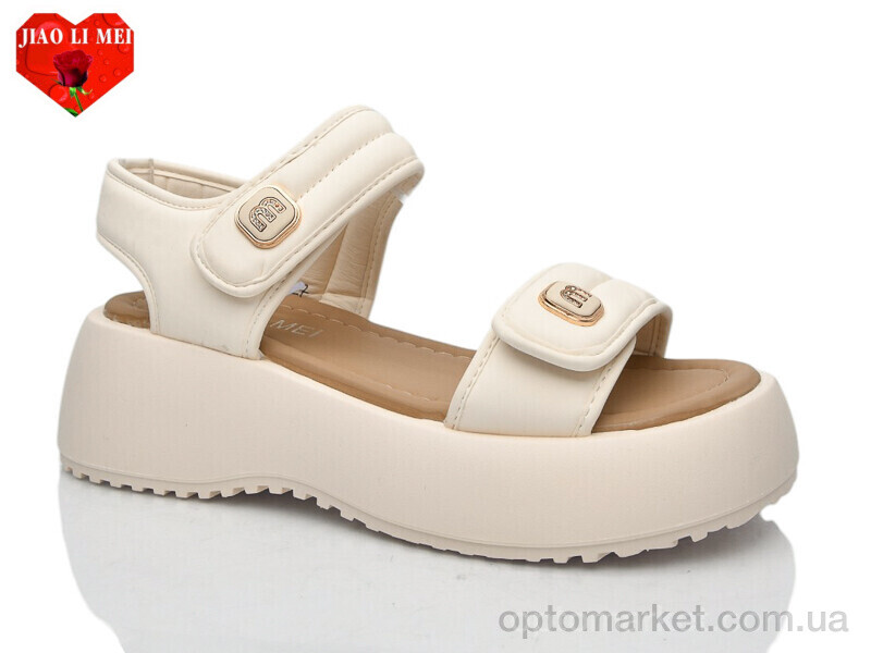 Купить Босоніжки жіночі 727 Jiao Li Mei бежевий, фото 1