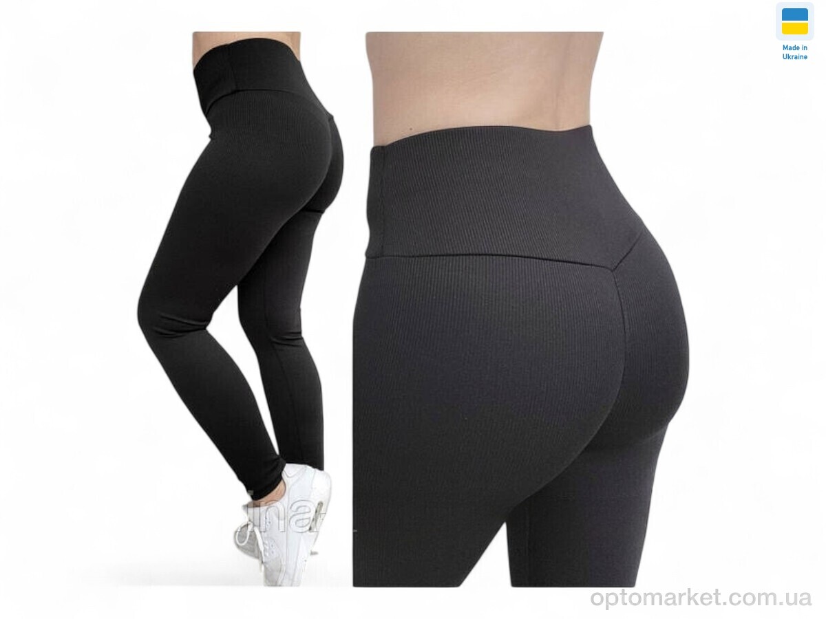 Купить Лосини жіночі 7275 чорний Sport style чорний, фото 1