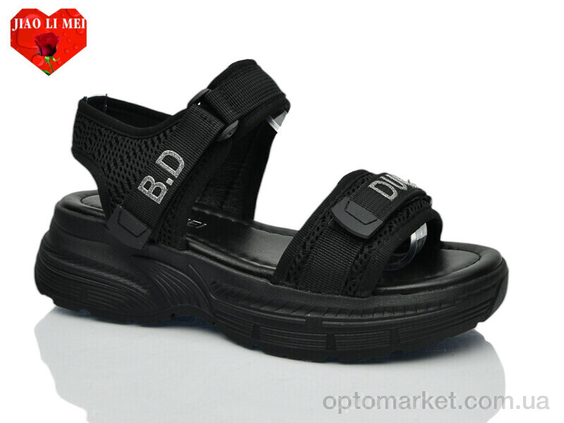 Купить Босоніжки жіночі 728-1 Jiao Li Mei чорний, фото 1