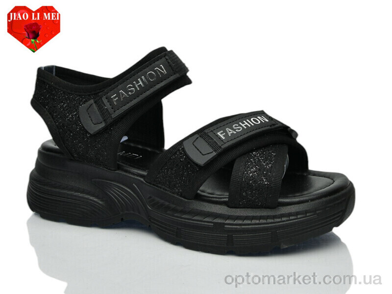 Купить Босоніжки жіночі 729-1 Jiao Li Mei чорний, фото 1