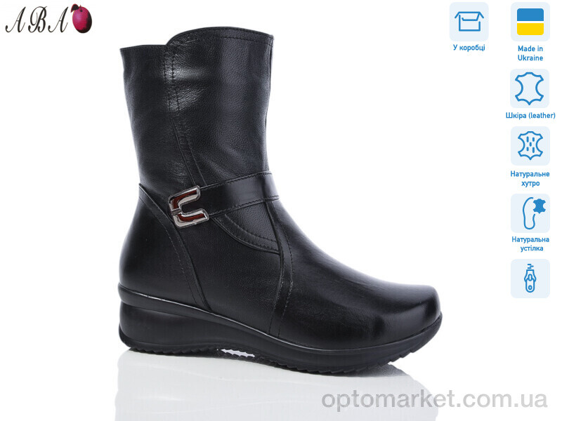 Купить Черевики жіночі 729 DJUS SHOES чорний, фото 1