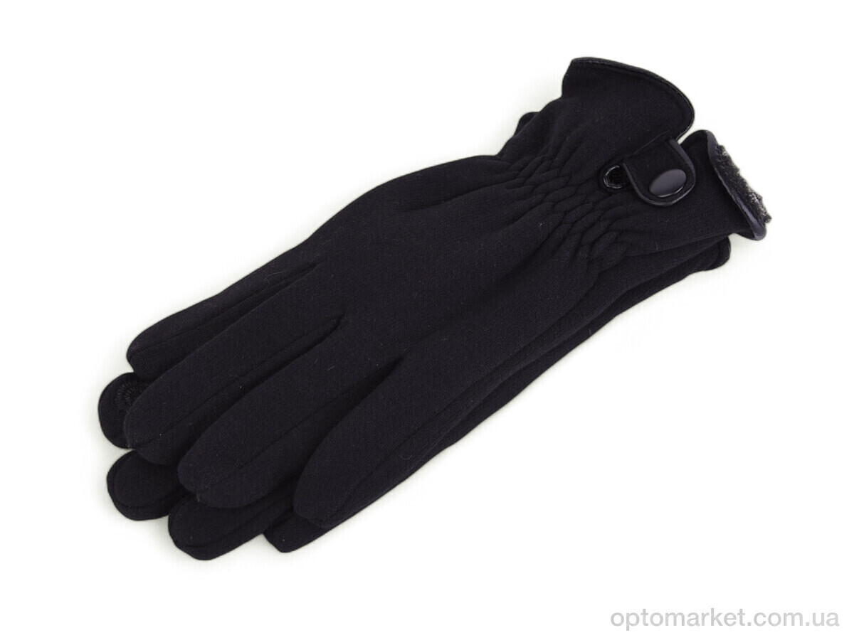 Купить Рукавички чоловічі 73-2 трикотаж black Paidi чорний, фото 1
